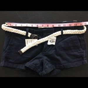 Abercrombie Short Shorts , Navy Blue , Size 2